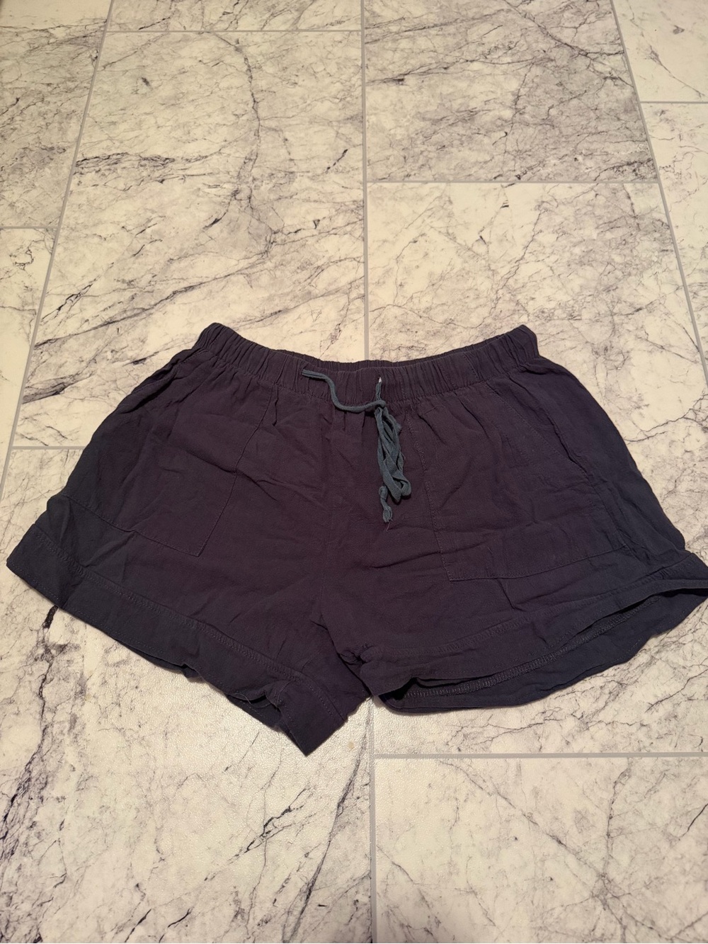 Casual Women's Navy Drawstring Shorts